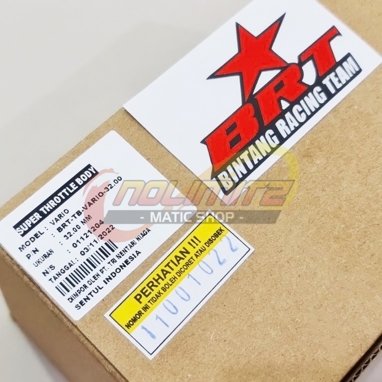 Throttle Body BRT Racing TB 32mm Honda Vario 125 150
