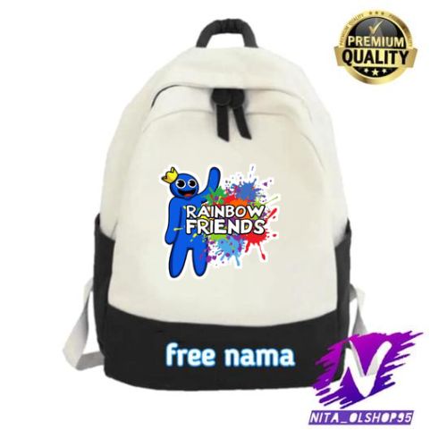 tas ransel anak rainbow friends blue