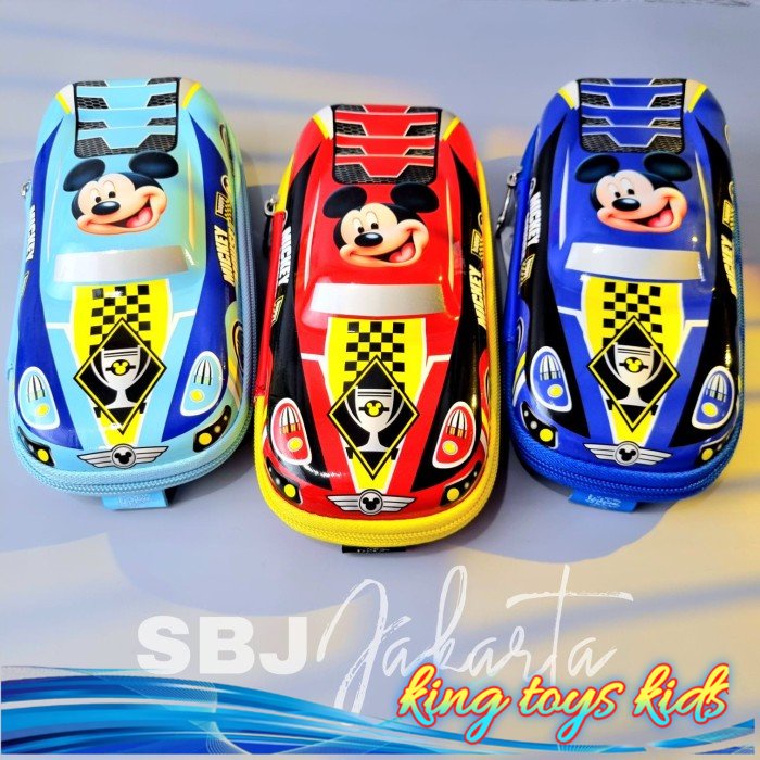 

TERBARU / Tempat pensil Kotak pensil smiggle Lookalike 3D Mickey Mouse Disney - Biru Muda