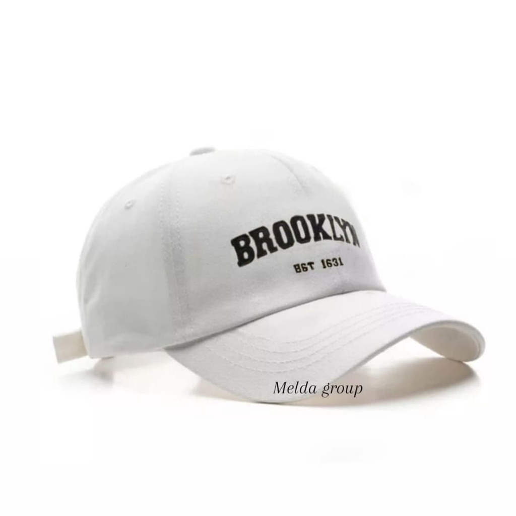 TOPI BASEBALL HAT BROOKLYN DISTRO PREMIUN BAHAN RAPEL CLIP BESI COD/TOPI BASEBALL PRIA WANITA UNISEX