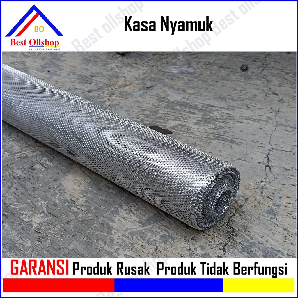 Kawat Nyamuk Jaring Aluminium 1 Roll / Kasa Nyamuk / Jaring Kawat Parabola Anti Karat Murah / Kasa Kawat Nyamuk Penghalang Nyamuk Jaring Aluminium Ventilasi Lubang Angin
