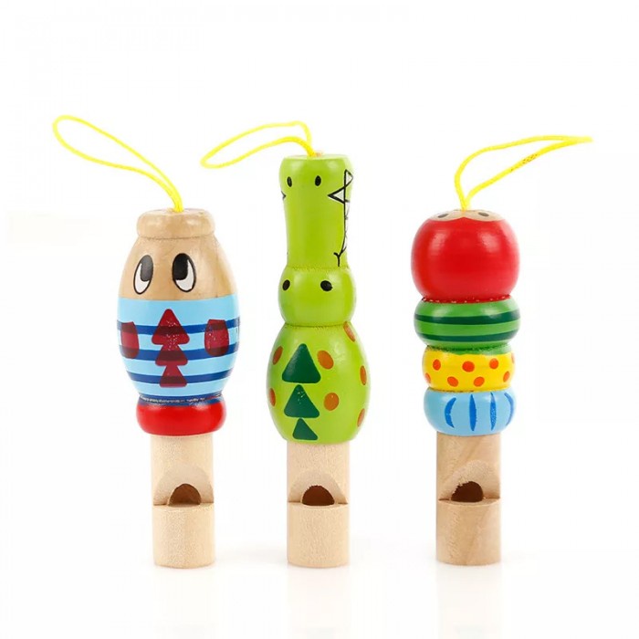 Mainan Musik Bayi Peluit Baby Whistle Animal Kayu Wooden Toys Peluit Kayu Ssensory Latihan Meniup