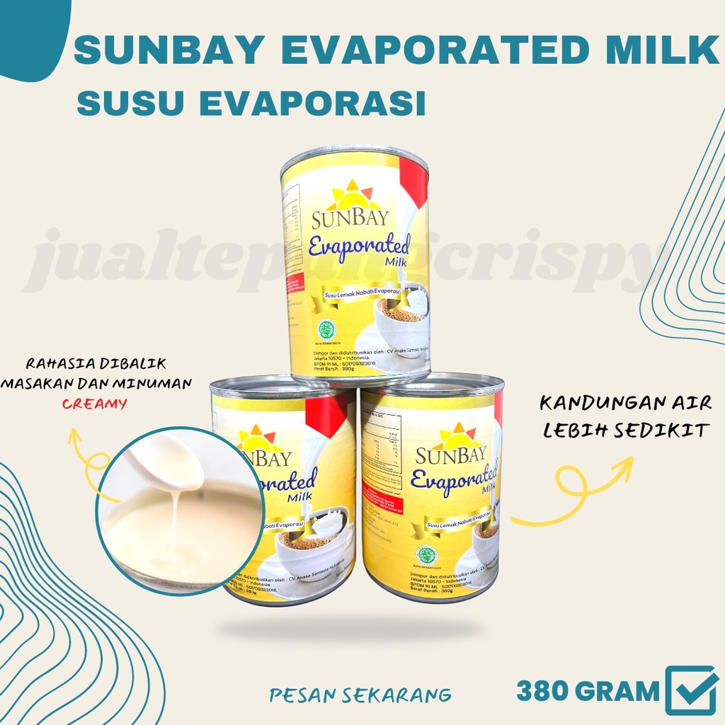 SUNBAY Susu Evaporasi / Evaporated Milk 380 Gram