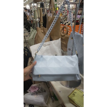 HANA BAG READY BABY BLUE AND WHUTE BARANG ORIGINAL