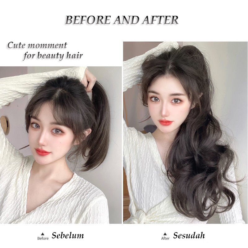 Hair Clip / Hairclip Rambut Panjang Bergelombang Long Curly Natural Hair Original Korean Version