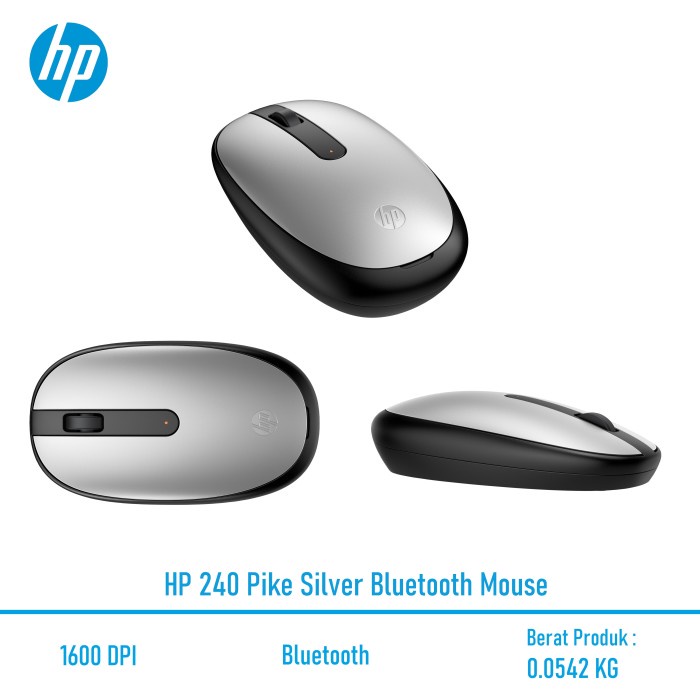 Mouse Wireless HP 240 Bluetooth 1600 DPI