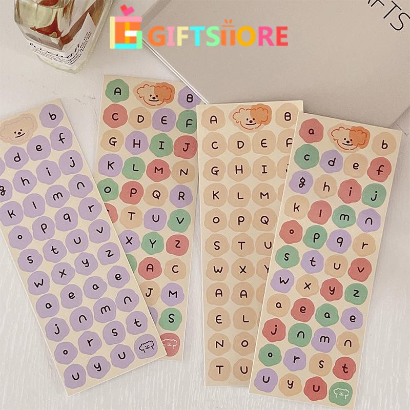 

✨COD Stiker Alpabet Huruf Angka Kartun Lucu Beruang Stiker Untuk Dekor Buku Jurnal / Diary-GS