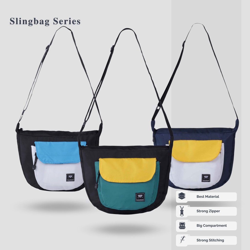 GTM Tas Selempang Salempang Slingbag Sling Bag Soren Sekolah Kerja Kuliah Pria Wanita K721 Tas Fuku 
