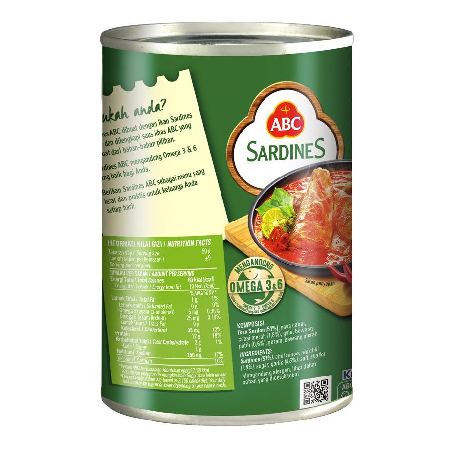 

Big Promo ABC Sarden Saus Cabai 425 g や