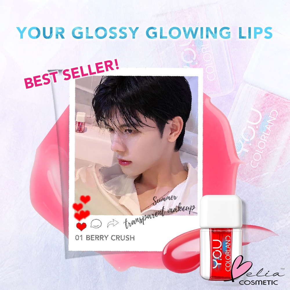 ❤ BELIA ❤ YOU Colorland Icy Glow Lip Serum | Serum Bibir | Vitamin E | Lip Balm | Pelembab Gloss Untuk Bibir Hitam | Lip Care | BPOM