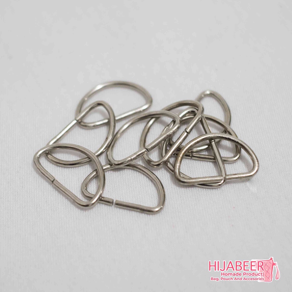 Ring D Nikel 2,5 cm 3mm Aksesoris Tas /10pcs