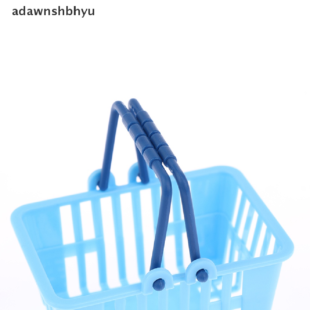 Adawnshbhyu Keranjang Belanja Mainan Anak Mini Supermarket Shopping Hand Basket Model Rumah Boneka ID