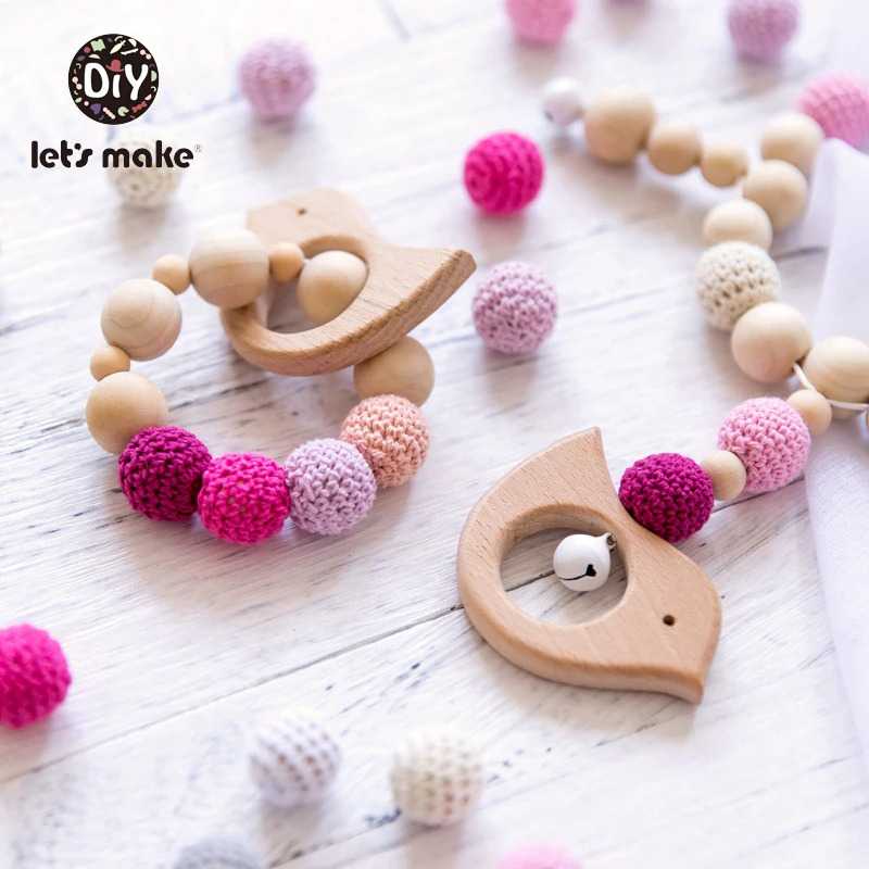 Let's Make Mainan Anak Bayi Baby Teether Elephant Rattle Beads - JJ33 ( Mughnii )