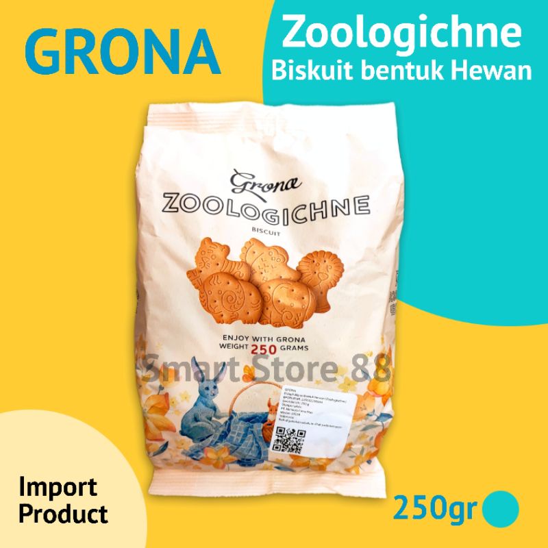 

GRONA ZOOLOGICHNE BISCUIT 250GR BISKUIT BENTUK HEWAN KESUKAAN ANAK ANAK