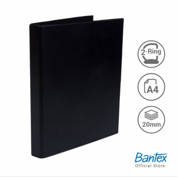 

RING BINDER A4-2 RING O-20 MM MERK BANTEX 8215