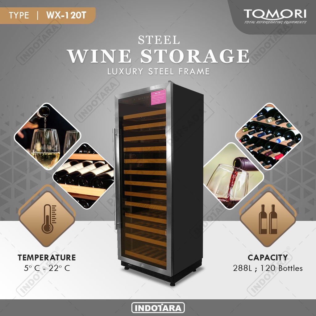 Wine Cooler | Tomori Wine Storage Steel WX-120T