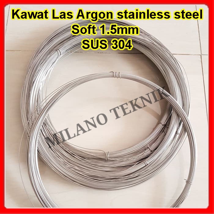 Kawat las argon stainless steel 304 soft 1.5 mm