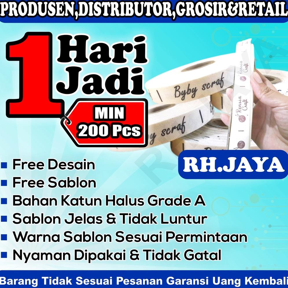 

LABEL BAJU | LABEL PAKAIAN | LABEL HIJAB | LABEL KONVEKSI BAHAN KATUN [MIN 200PCS] TERLARISS...,,,,,