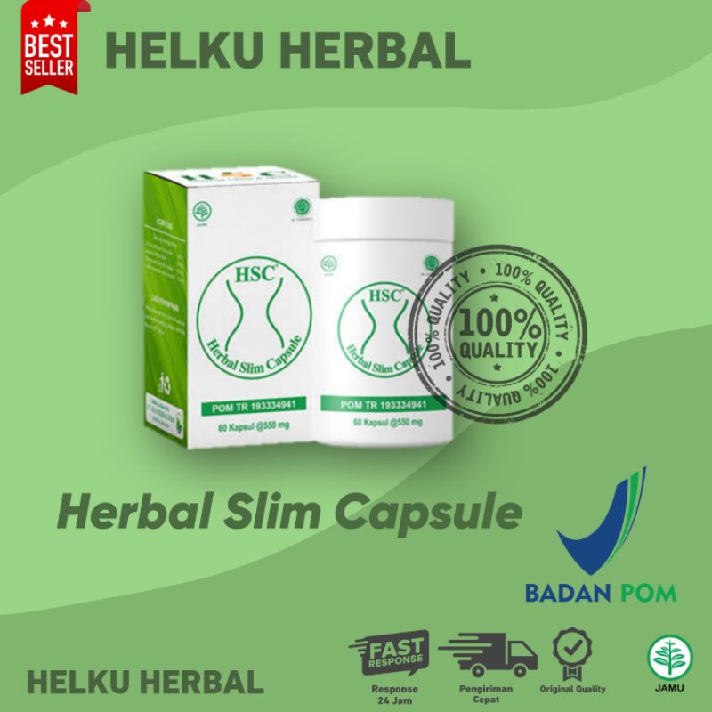 PELANGSING HSC (Herbal Slim Capsule) Obat Pelangsing Badan Resmi BPOM