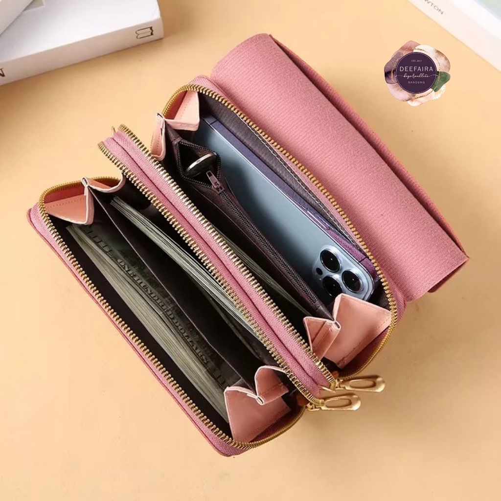 Dompet Wanita Serbaguna Bisa Di Bikin Tas Selempang Stylish Bahan Premium