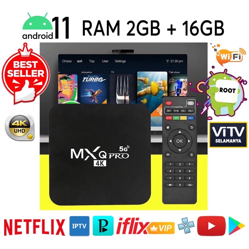 ANDROID TV BOX ( RUBAH TV BIASA ANDA MENJADI SMART TV) NEW - FULLSET, FULL APLIKASI, FULL INSTALL M1