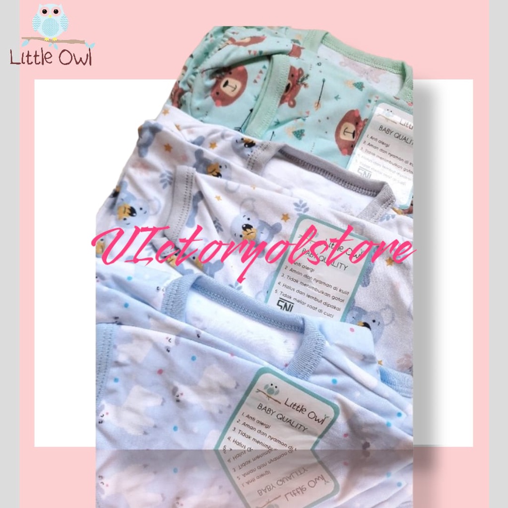 Little Owl 1 PCS Piyama / Setelan Baju Kancing Panjang + Celana Panjang /Piyama anak SNI