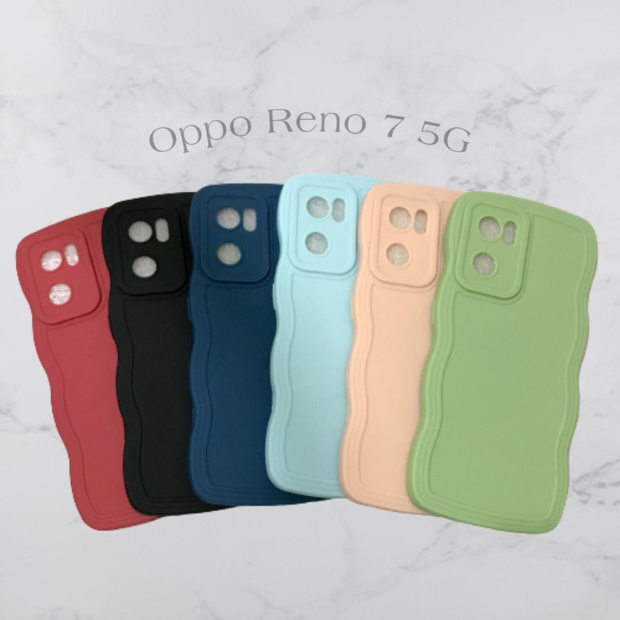 CASE OPPO RENO 7 5G - SOFTCASE SILIKON GELOMBANG WAVY PRO CAMERA - GA