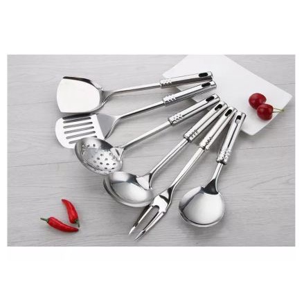 7pcs Kitchen Tool Set Stainless Stee - Set 7 Pcs Alat Dapur Stainless