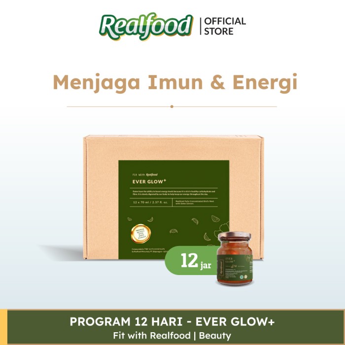 

Realfood Ever Glow Plus Minuman Sarang Burung Walet + Ekstrak Kurma