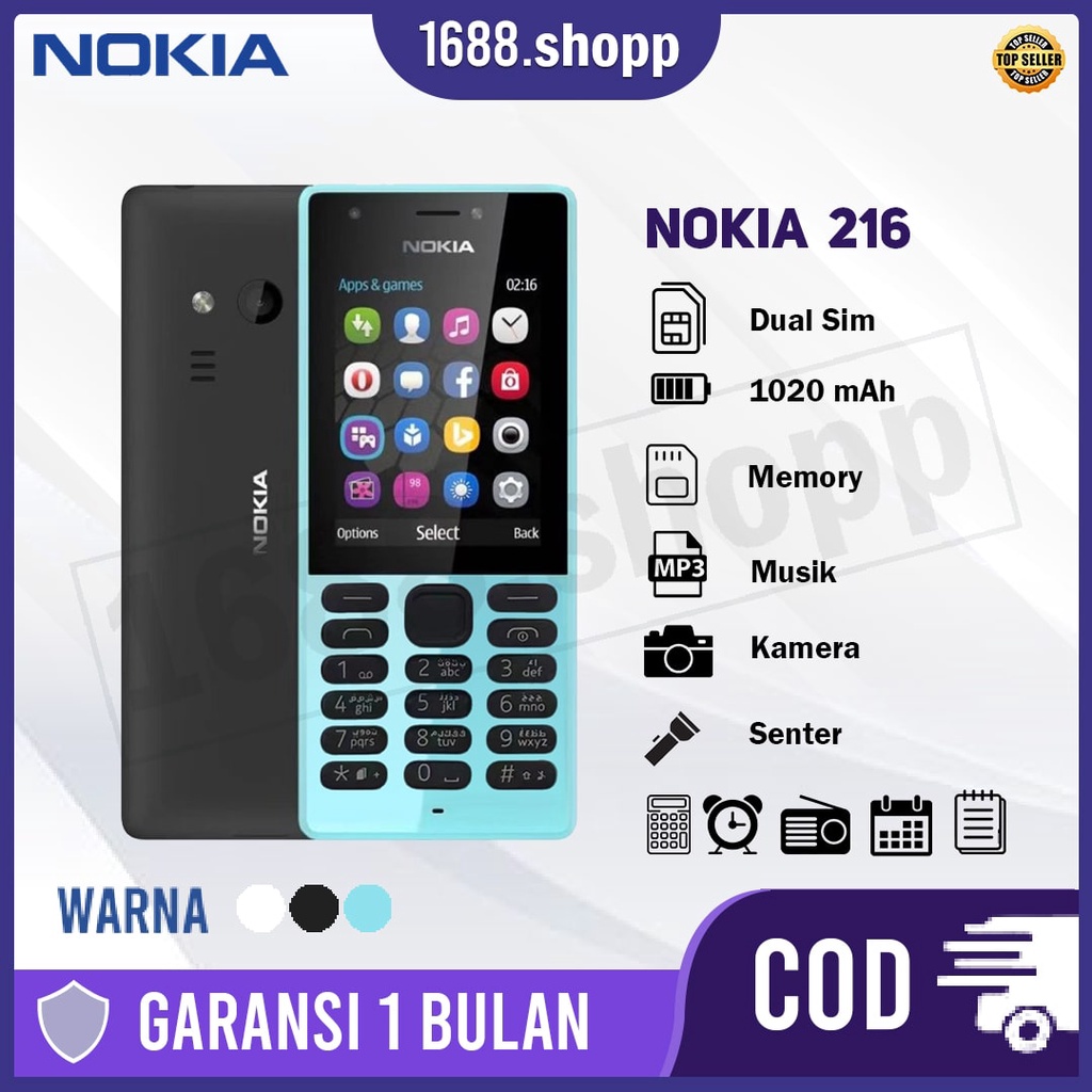 Hp NOKIA 216 Handphone Jadul Berkualitas