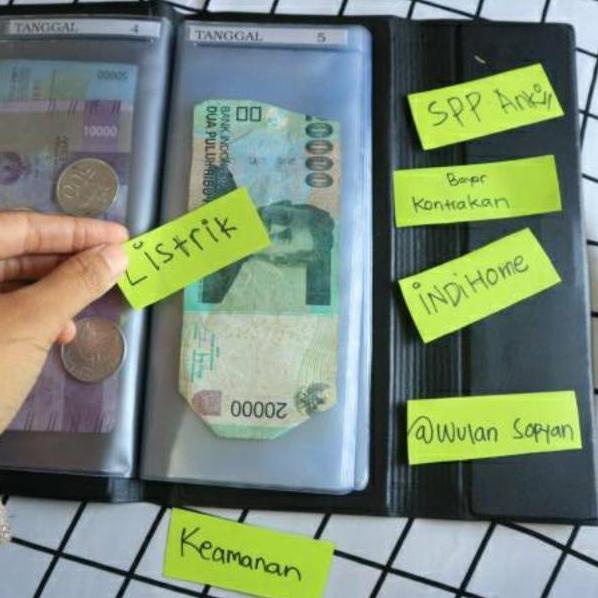 

1✸VDB-I Binder Keuangan Ziplock Budgeting Nabung Tabungan Uang Planner Organizer Keuangan A01 8)F