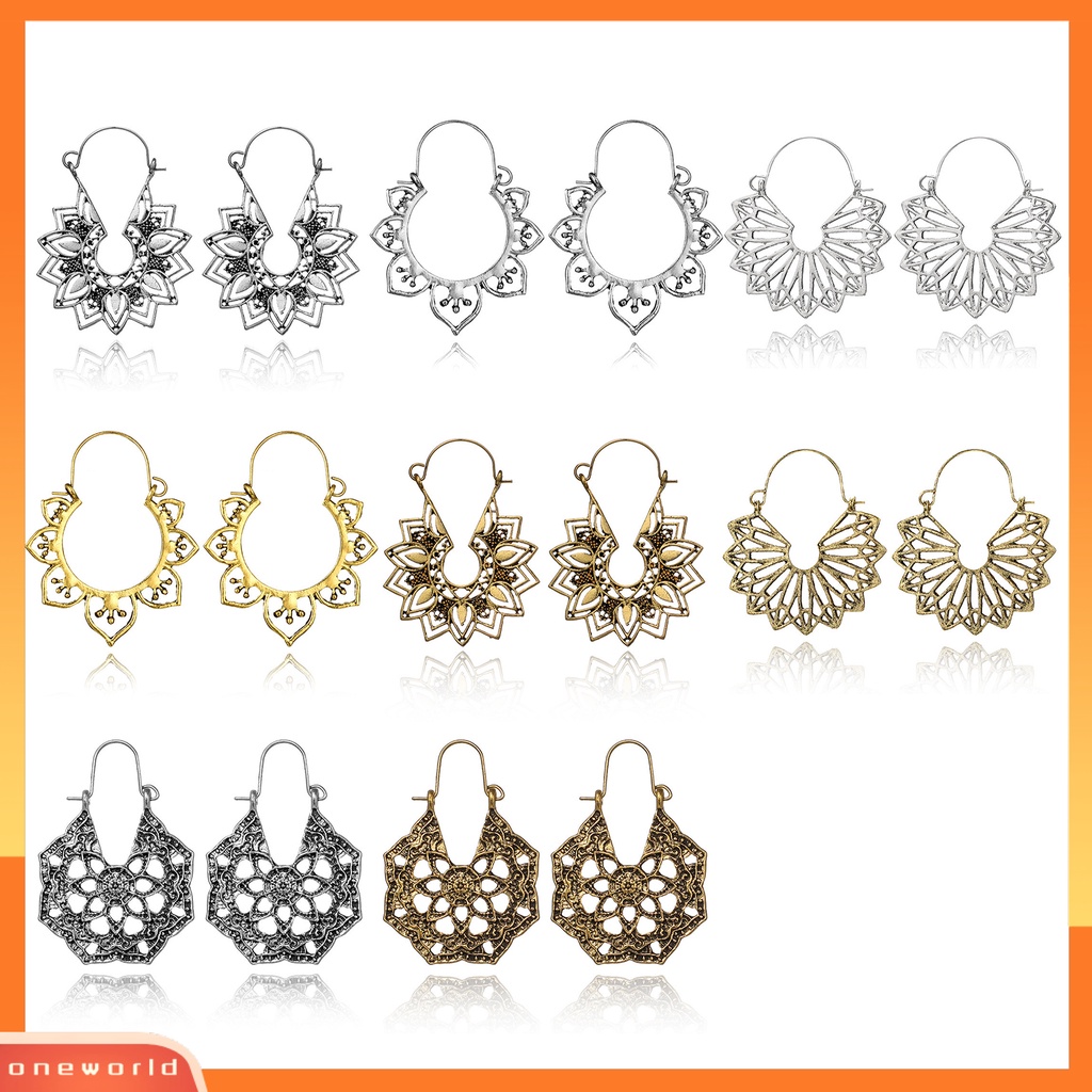 [WONE] Anting Gantung Bahan Alloy Tahan Aus Anting Menjuntai Desain Unik Untuk Pesta