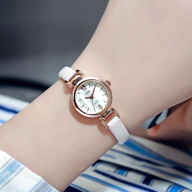 Jam Tangan Wanita RJ-11 Kulit Asli Fashion Import Korea