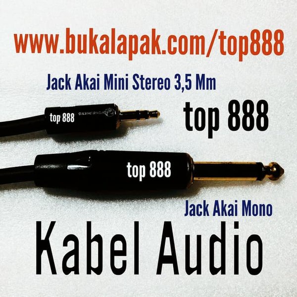 Kabel Audio - Jack Akai Mini Stereo 3.5 Mm To Jack Akai Mono - 2.5 Meter - Top 888