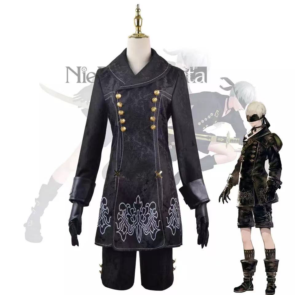 Nier Automata Cosplay Costume Yorha 9S No.9 Type S Outfit Games Suit Men Role Play Costumes