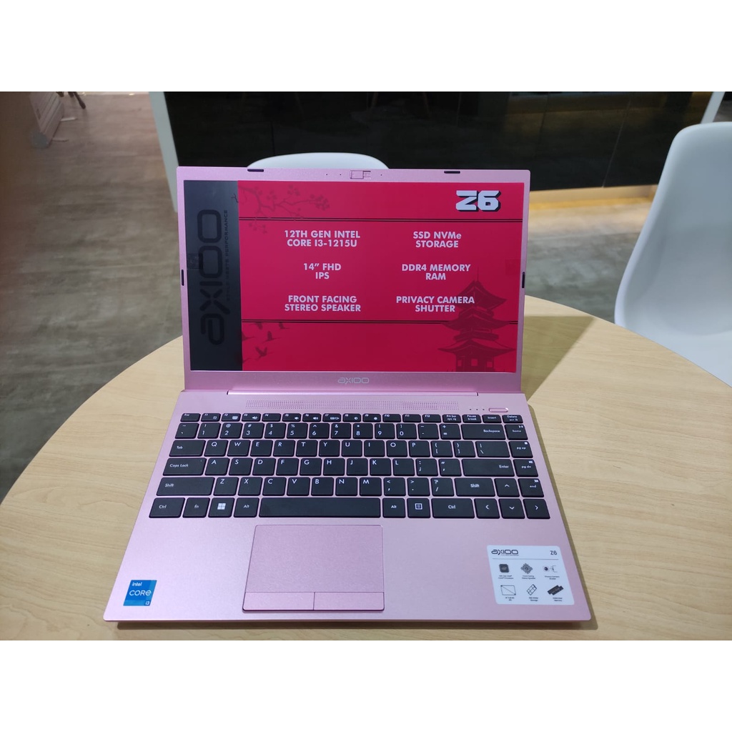 AXIOO MYBOOK Z6 METAL INTEL I3 GEN12 1215U RAM 8GB SSD 256GB 14 FHD IPS BACKLIT WINDOWS 11 ORIGINAL