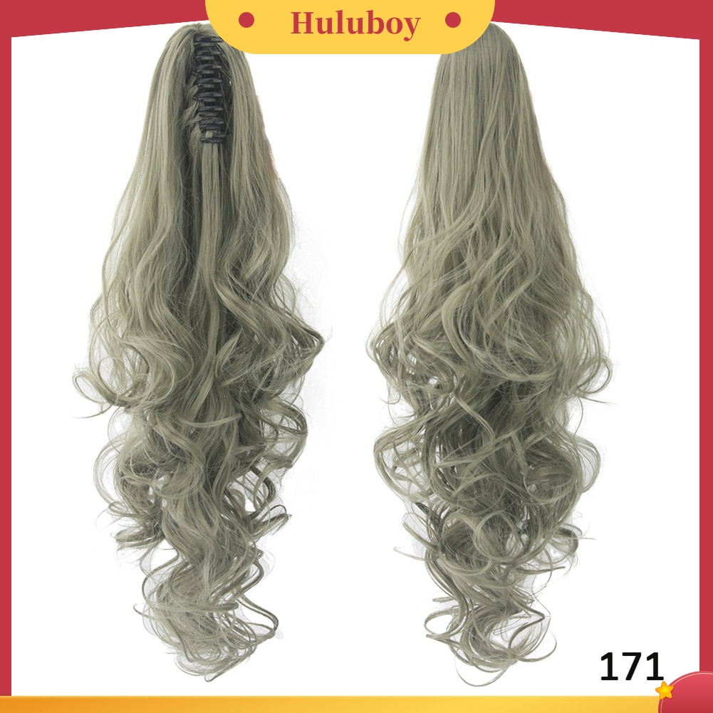 Wig Rambut Sintetis Model Panjang Keriting Tahan Panas Untuk Wanita