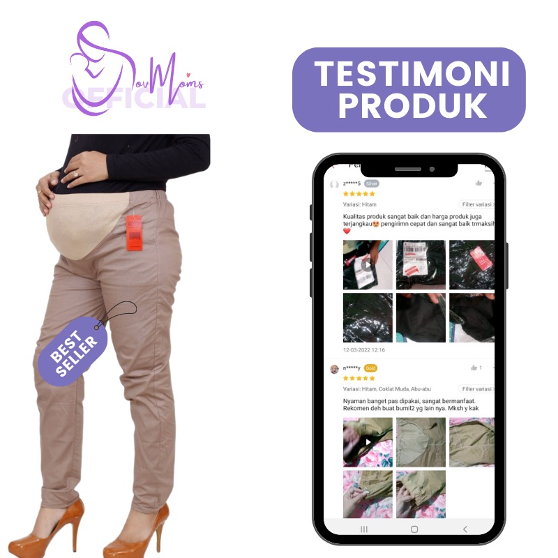 Celana Kerja Ibu Hamil Panjang Jumbo Legging Katun Fashion Wanita Kwalitas Premium