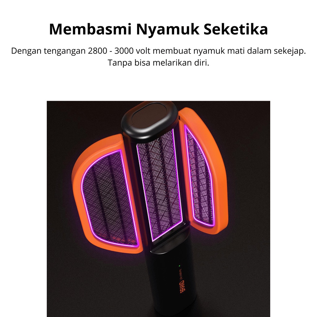 Raket Nyamuk Lipat Portable Traveling Camping Portabel