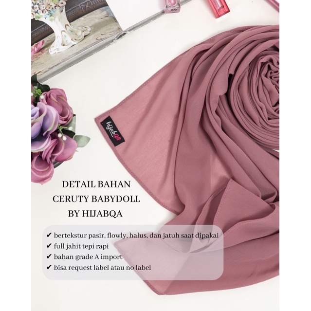 HIJABQA - Pashmina Basic Ceruty Babydoll Polos