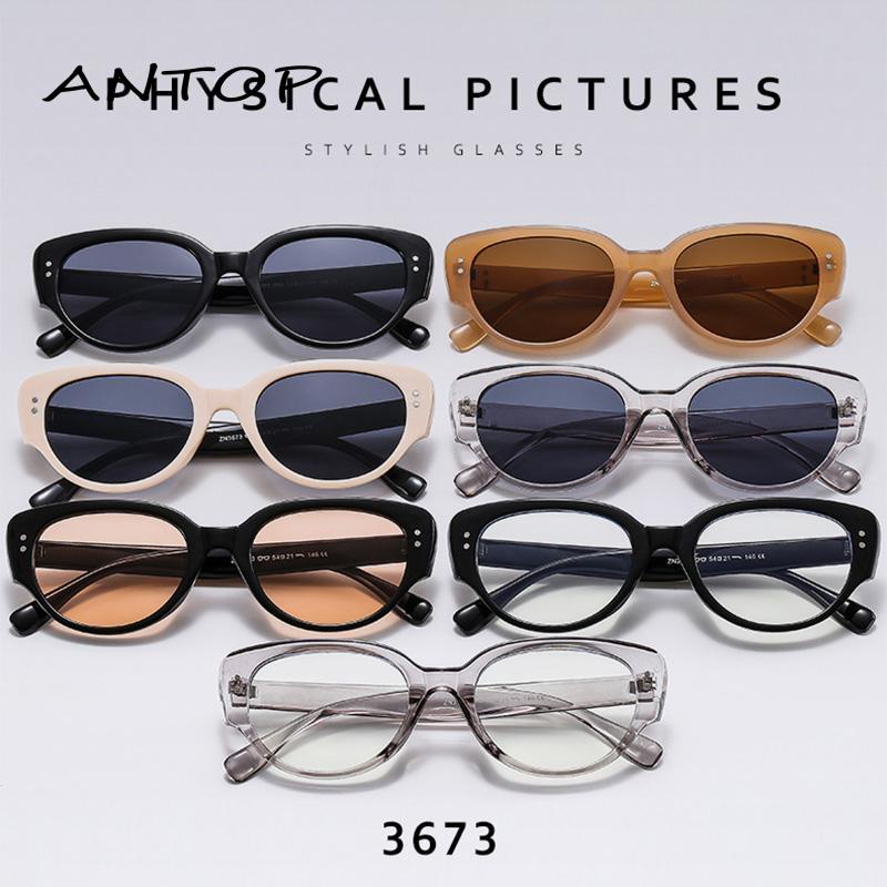 【Antop】Korean Design Retro Mata Kucing Kacamata Hitam Wanita Sunglasses