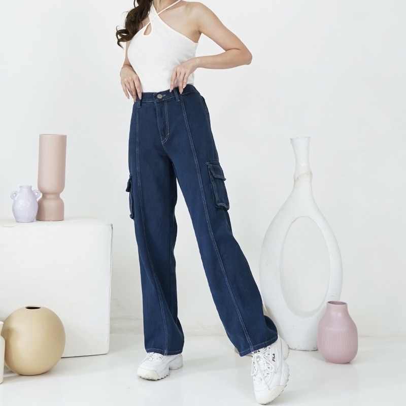 Hery Cargo Denim Jeans Pants 11D