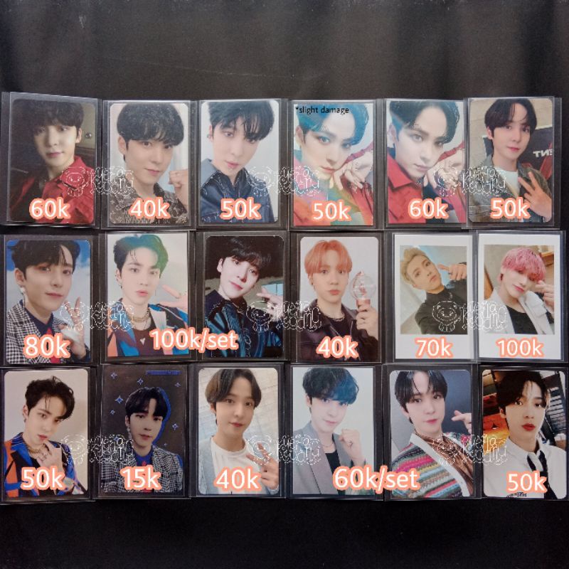 PHOTOCARD PC ATEEZ YUNHO SAN HONGJOONG POB OFFICIAL FEVER PT PART 1 2
