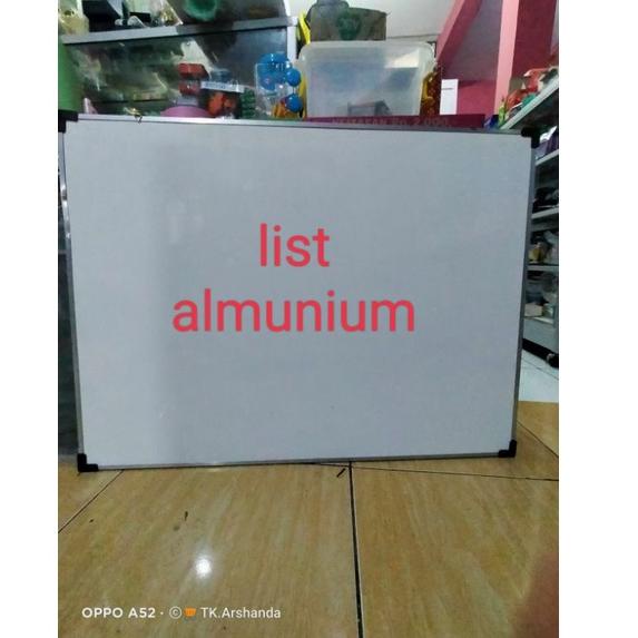 

[No][E63J]♥☞ Papan Tulis 60x80 / white board ukuran besar+ standing gratis spidol+ penghapus murah