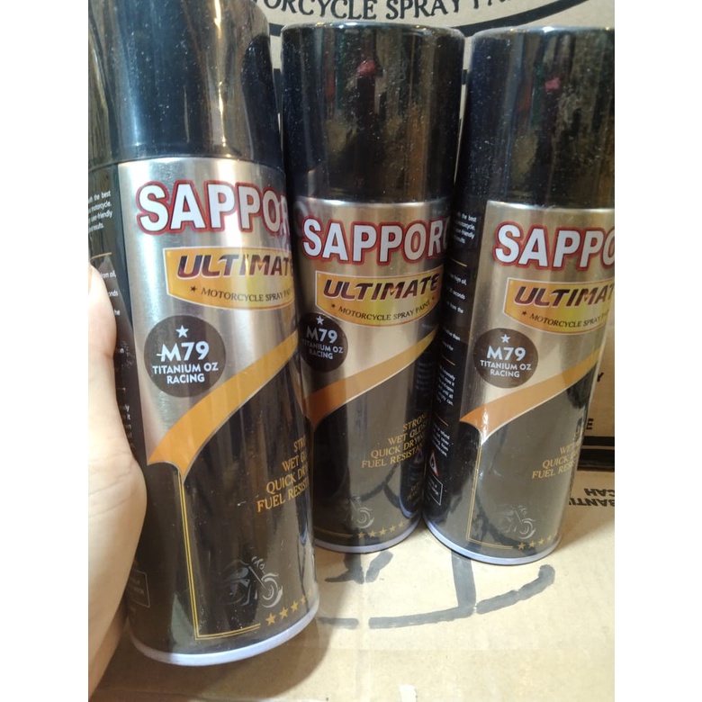 cat spray pilok pilox cat semprot sapporo ultimate saporo M79 titanium oz racing titanium racing semi doff 400ml