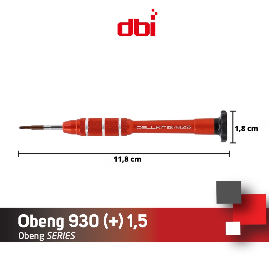 Obeng Single Magnetik CELLKIT 930 (+) 1,5