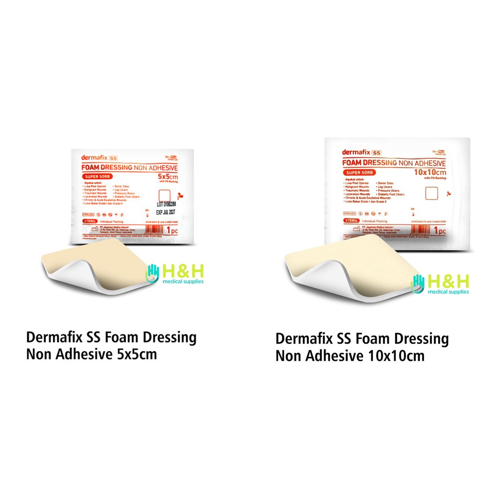 Dermafix Foam Dressing NON ADHESIVE / Perban Luka / Plester Luka