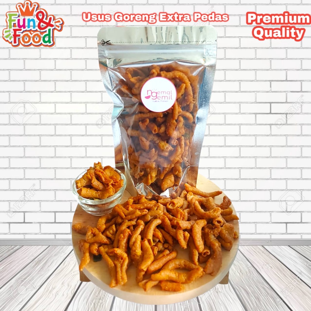 

Krupuk Usus Goreng Rasa Extra Pedas Homemade Usus Extra Pedas Kualitas Premium