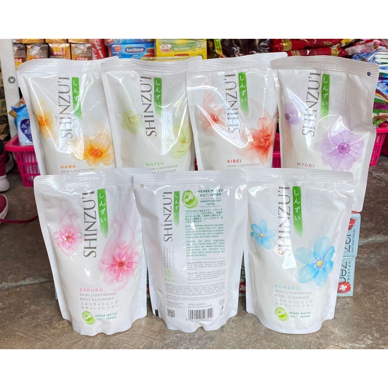 SHINZUI Body Wash Cleanser - Sabun Mandi Cair Sinzui Skin Lightening Kemasan Hemat