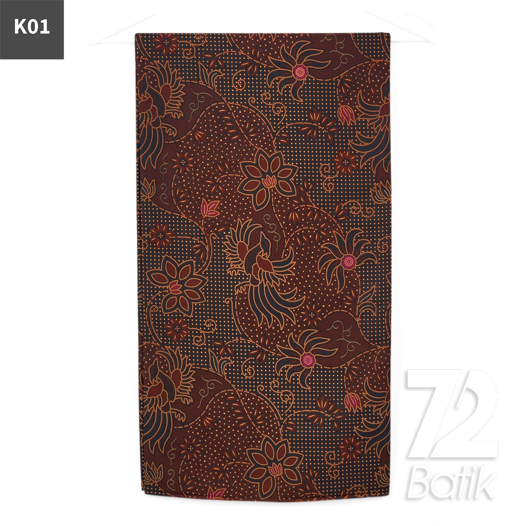 KAIN BATIK KATUN Premium Motif Burung Jagad Warna Tosca Coklat 723018 Cap 72IL Jarik Jarit Samping Kebat Panjang Batik Katun Modern Premium Bahan Seragam Batik Pernikahan Kantor Keluarga Murah Kamen Jadi Batik Bali Lembaran